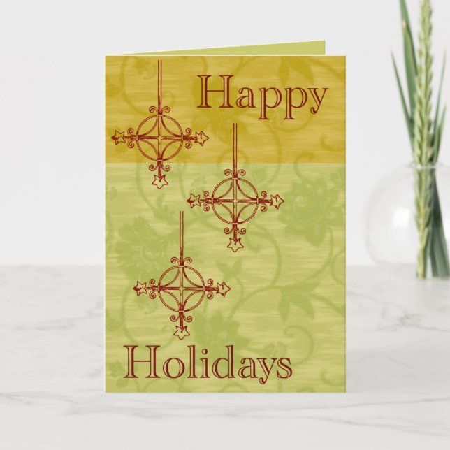 Tarjeta de Navidades de estilo de los años 70 de l (Anverso)