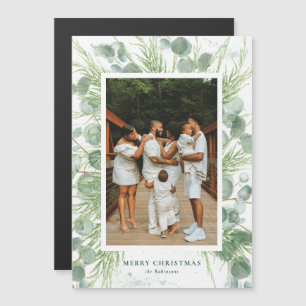 Tarjeta de Navidades de Eucalyptus y Pino