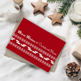 Tarjeta de Navidades de Fair Isle Ugly Sweater Dac
