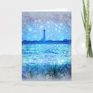 Tarjeta de Navidades de faro