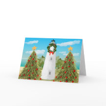 Tarjeta de Navidades de faro