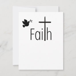 Tarjeta de Navidades de fe