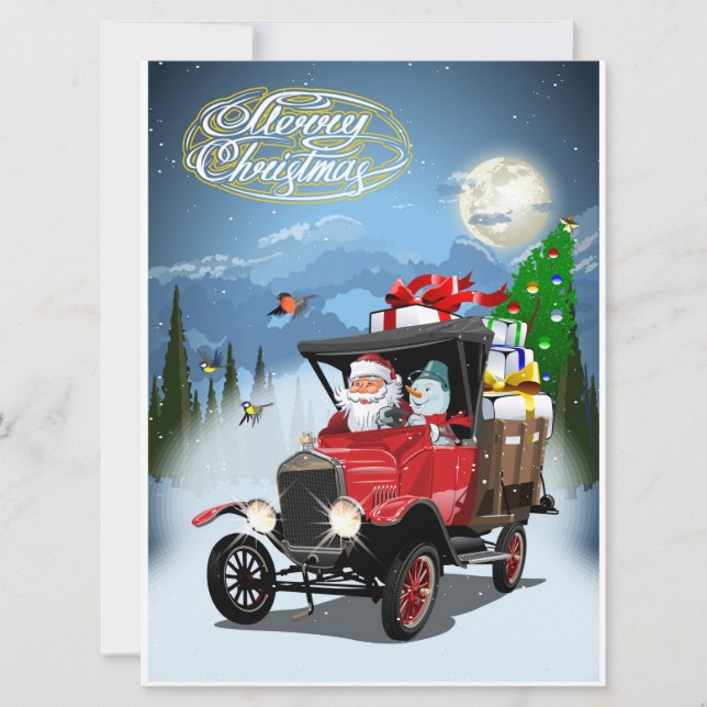 Tarjeta de Navidades de felicitación (Anverso)