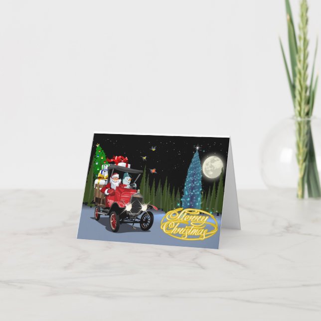 Tarjeta de Navidades de felicitación (Anverso)