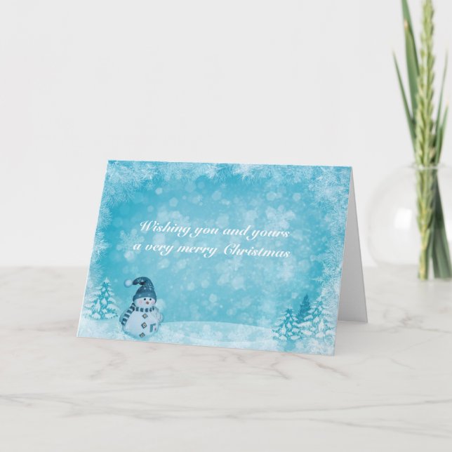 Tarjeta de Navidades de felicitaciones de Navidad (Anverso)