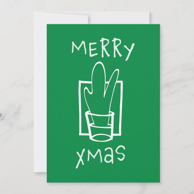 Tarjeta de Navidades de Feliz Navidad (Anverso)