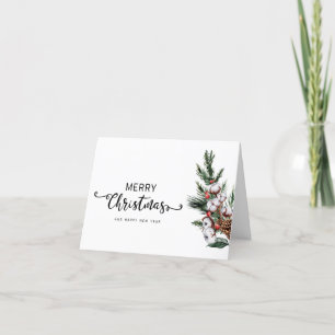 Tarjeta de Navidades de Feliz Navidad y Fotos