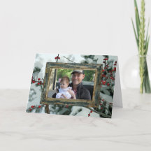 Tarjeta de Navidades de feriado de invierno de las