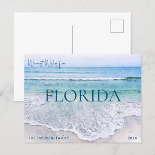 TARJETA DE NAVIDADES DE FLORIDA POSTAL TEMÁTICO