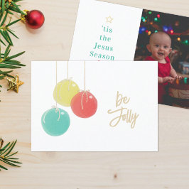 Tarjeta de Navidades de foto de Navidades humildes