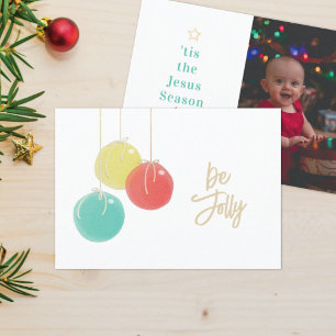 Tarjeta de Navidades de foto de Navidades humildes