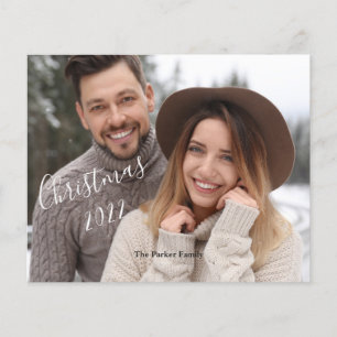 Tarjeta de Navidades de fotografía 2022 para famil