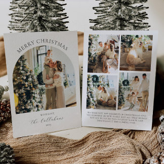 Tarjeta de Navidades de fotografía arca con Collag