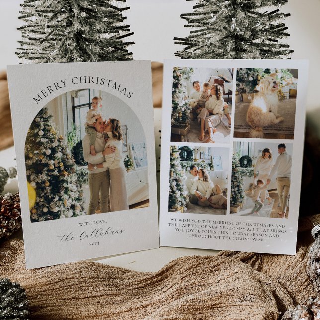 Tarjeta de Navidades de fotografía arca con Collag (Subido por el creador)