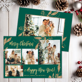 Tarjeta de Navidades de fotografía con elegancia G