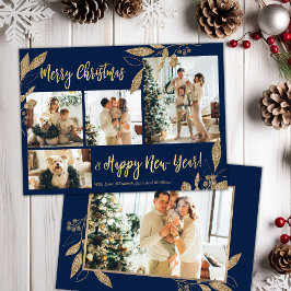 Tarjeta de Navidades de fotografía con elegancia G