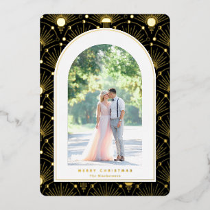 Tarjeta de Navidades de fotografía de estilo Art D