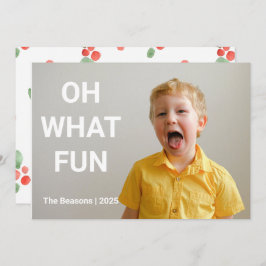 Tarjeta de Navidades de fotografía de gran tamaño 