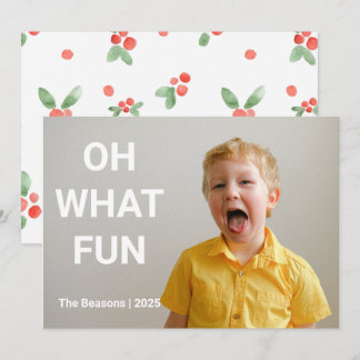 Tarjeta de Navidades de fotografía de gran tamaño