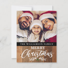 Tarjeta de Navidades de fotografía de la familia R
