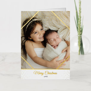 Tarjeta de Navidades de fotografía de la familia S