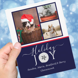 Tarjeta de Navidades de fotografía de la Marina Ná