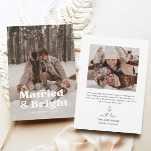 Tarjeta de Navidades de fotografía de parejas casa