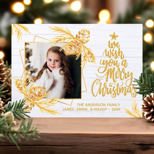 Tarjeta de Navidades de fotografía de vacaciones d (Subido por el creador)