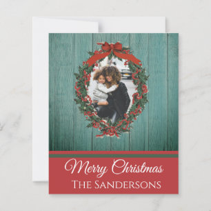 tarjeta de Navidades de fotografía de vacaciones r