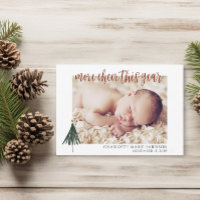 Tarjeta de Navidades de fotografía elegante de Inv