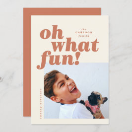 Tarjeta de Navidades de fotografía en bloque de co