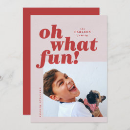 Tarjeta de Navidades de fotografía en bloque de co