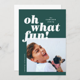 Tarjeta de Navidades de fotografía en bloque de co