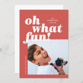 Tarjeta de Navidades de fotografía en bloque de co