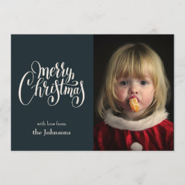 Tarjeta de Navidades de fotografía familiar