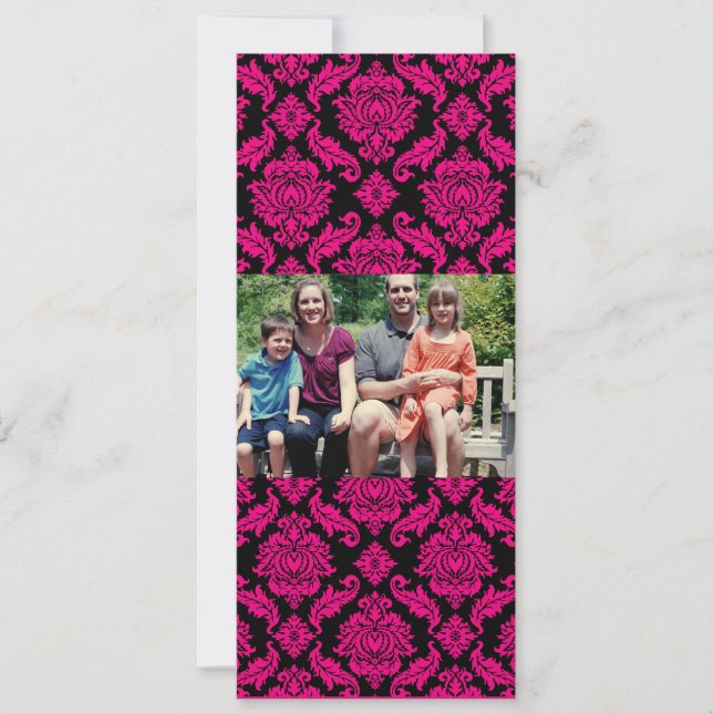 Tarjeta de Navidades de fotografía familiar 4x9 (Anverso)