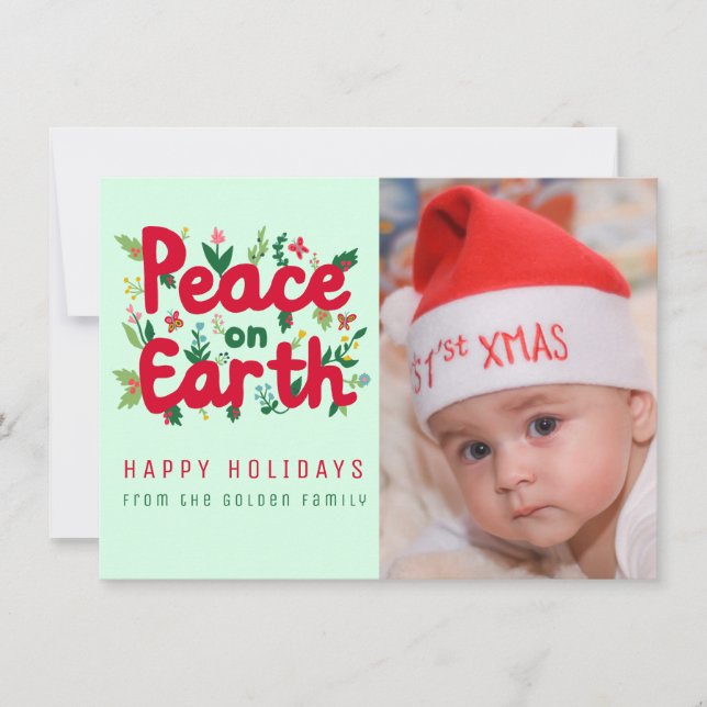 Tarjeta de Navidades de FOTOGRAFÍA PERSONALIZADO P (Anverso)