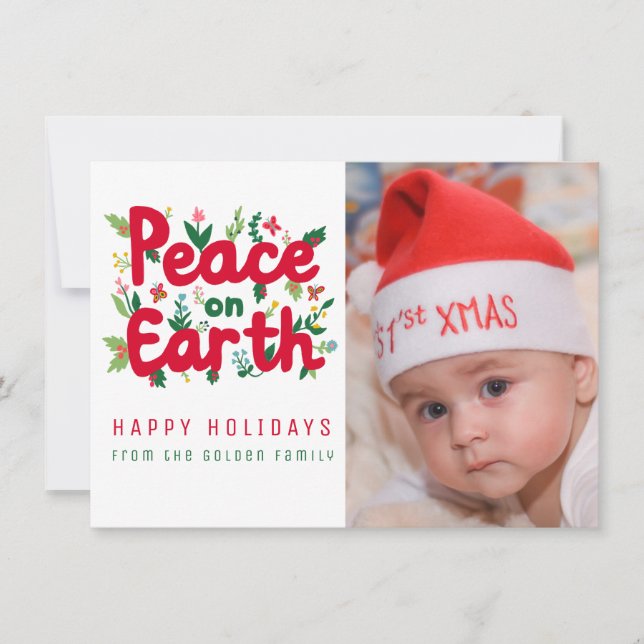 Tarjeta de Navidades de FOTOGRAFÍA PERSONALIZADO P (Anverso)