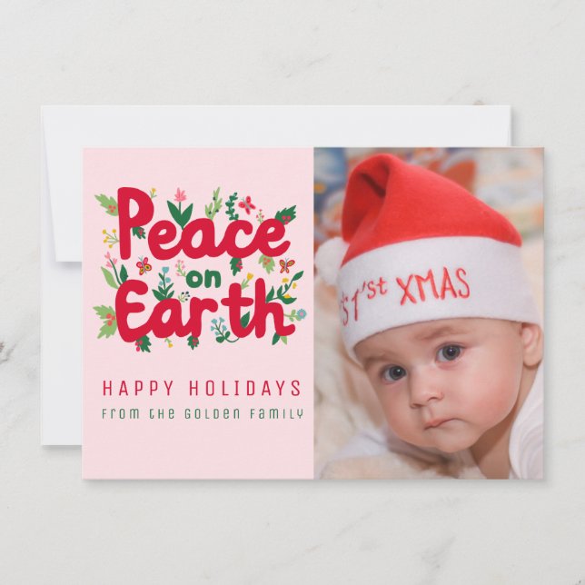Tarjeta de Navidades de FOTOGRAFÍA PERSONALIZADO P (Anverso)