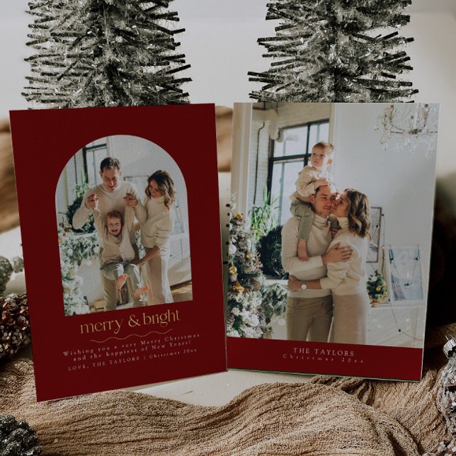 Tarjeta de Navidades de fotografía Relieve metaliz (Subido por el creador)
