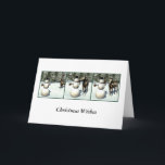 Tarjeta de Navidades de Fotografía y Snowman<br><div class="desc">Esta tarjeta de Navidad está diseñada con una obra de arte humorística original de un poste y un muñeco de nieve creado por el artista Jayne Wilson en Bryce 3D. El poeta piensa que la nariz de zanahoria del hombre de nieve hará que los Navidades perfectos se trates! A los...</div>