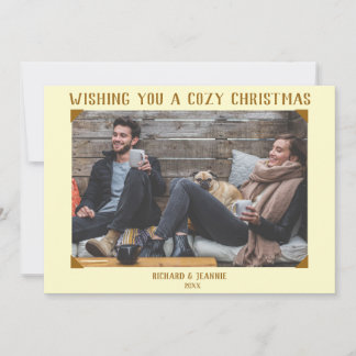 Tarjeta de Navidades de fotografías antiguas de ép