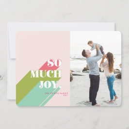 Tarjeta de Navidades de fotos de alegría de colore