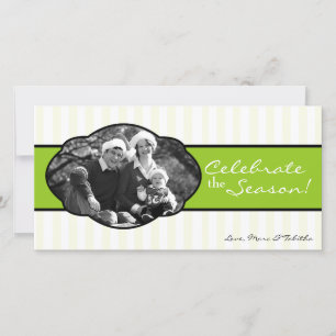 Tarjeta de Navidades de fotos de cuadros con tiras