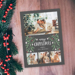 Tarjeta de Navidades de fotos de Feliz Navidad Gre