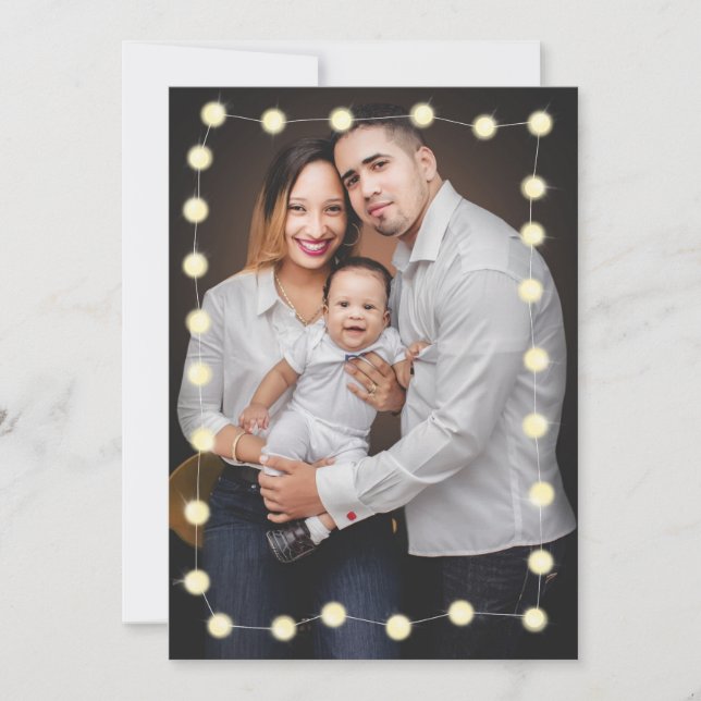 Tarjeta de Navidades de fotos de la familia de luc (Anverso)