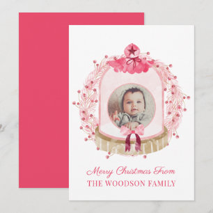 Tarjeta de Navidades de fotos de la primera Navida