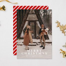 Tarjeta de Navidades de fotos de las bandas rojas 