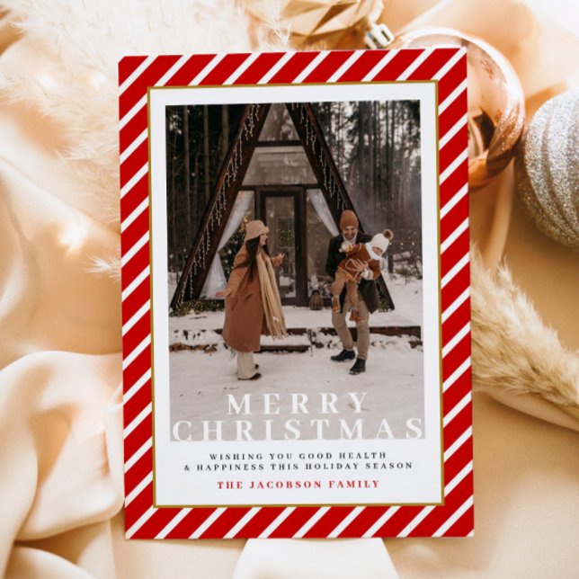 Tarjeta de Navidades de fotos de las bandas rojas  (Subido por el creador)