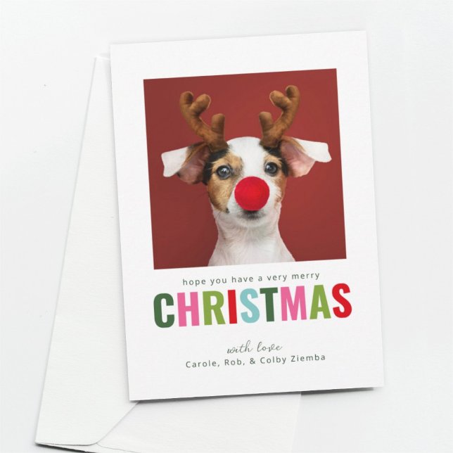 Tarjeta de Navidades de fotos de perros Mascotas c (Subido por el creador)